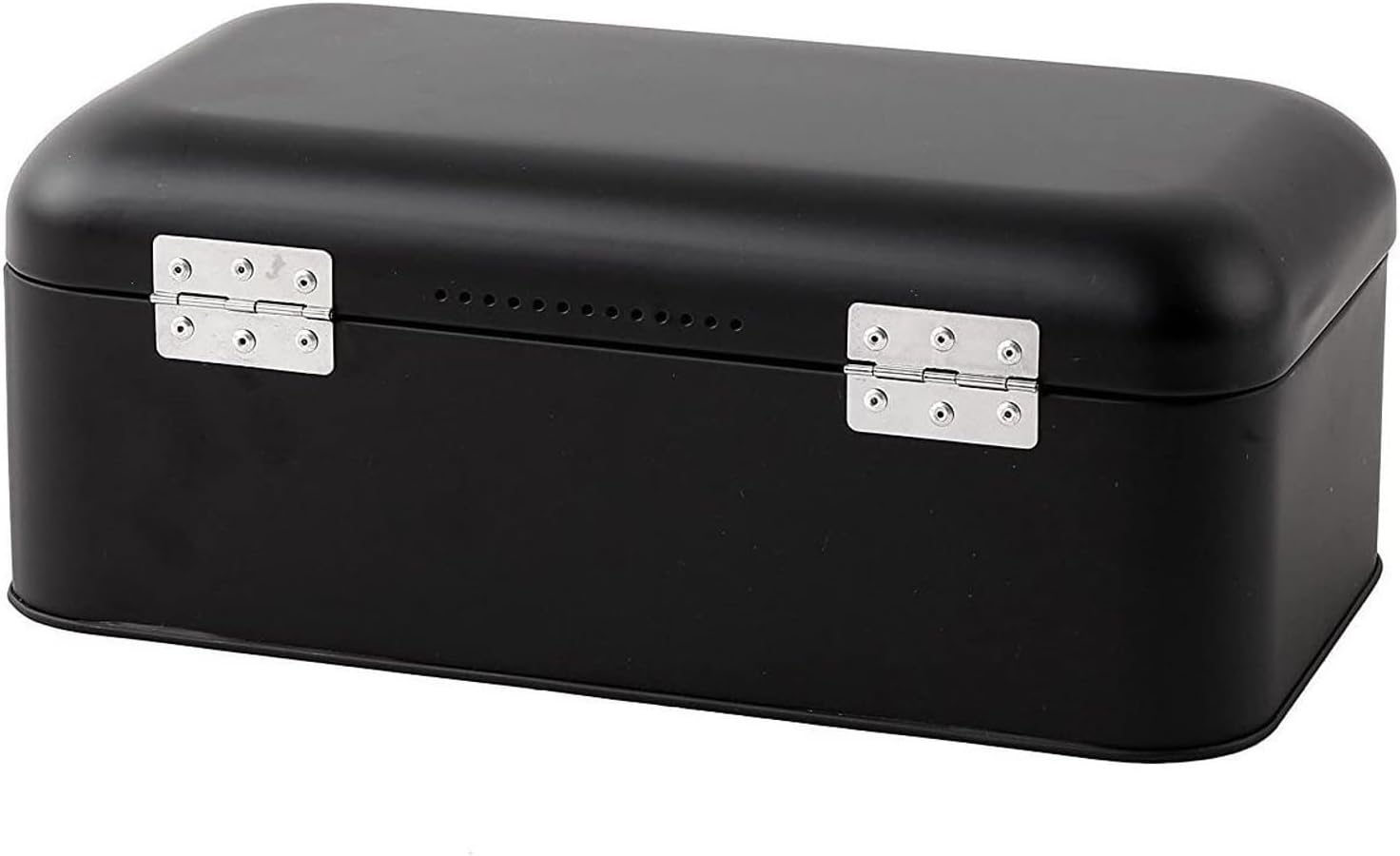Juvale Stainless Steel Bread Box for Kitchen Countertop, Large Black Bin for 2 Loaves, English Muffins, Baked Goods Storage Containers (16.75x9x6.5 In) - Image 6